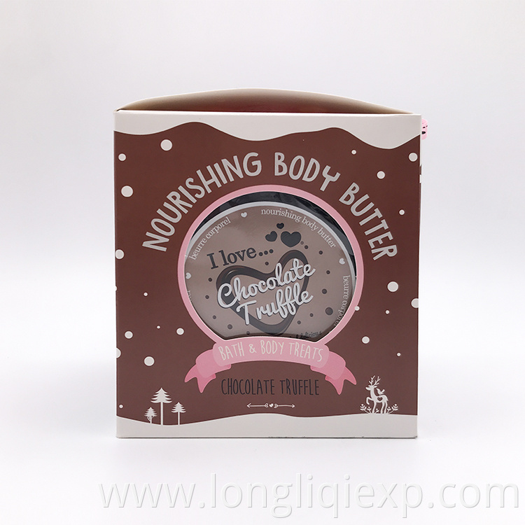 Soft skin care 100ml Chocolate Truffle spa shower gel 50ml body butter lotion